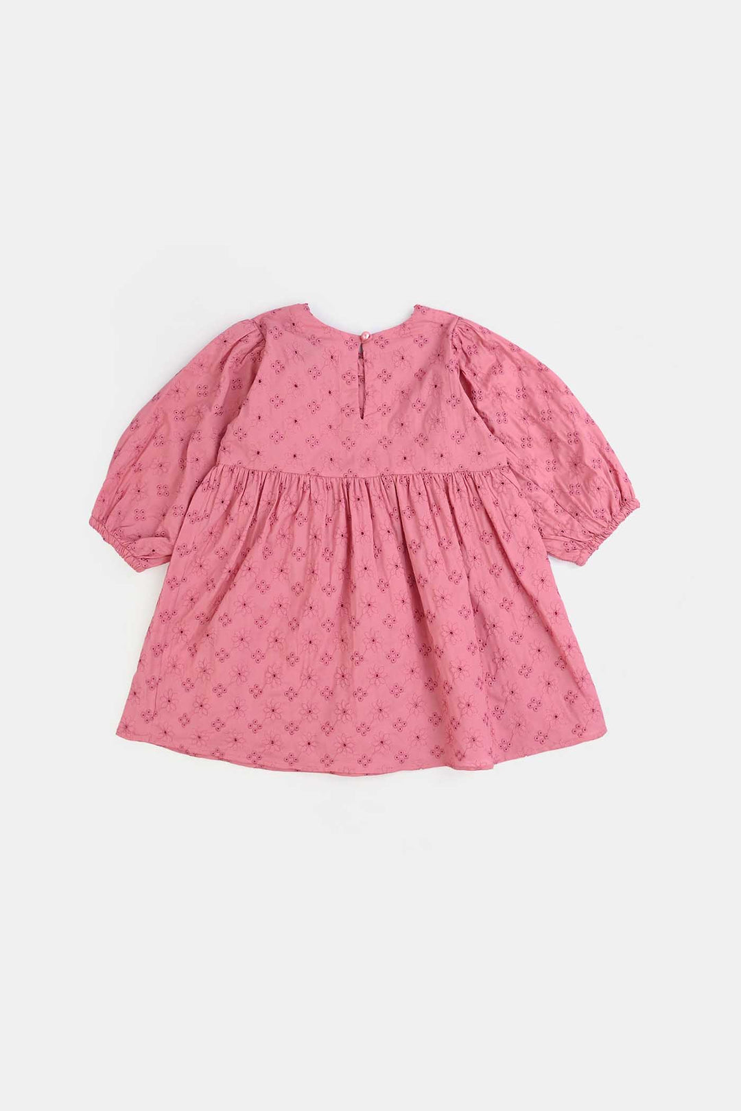 Infant Girls Chicken Kari Casual Frock (Apricot) - Pink