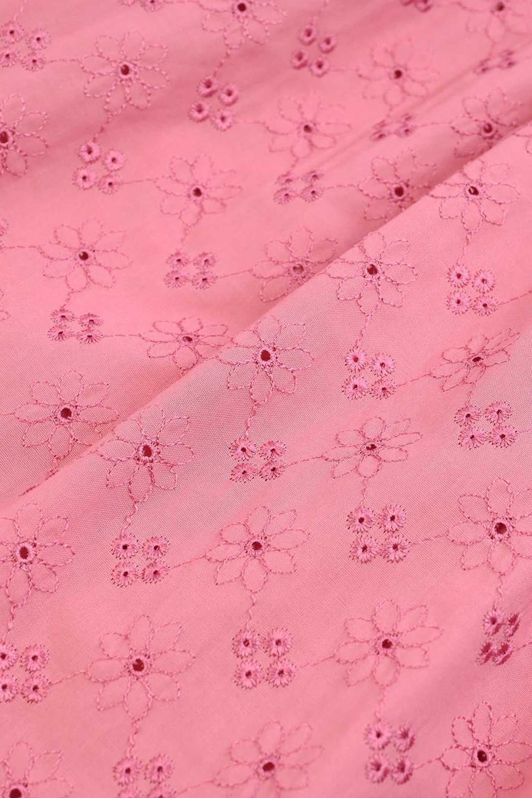 Girls Chicken Kari Casual Frock (Apricot) - Pink