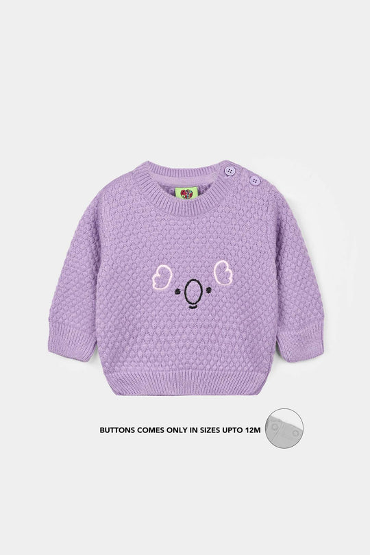 Infant Girls Acrylic Cord Set Eli - Purple