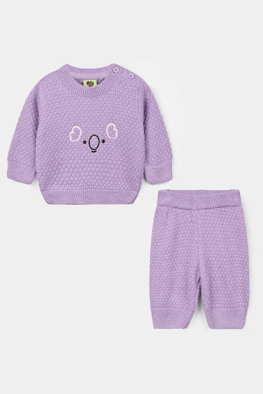 Infant Girls Acrylic Cord Set Eli - Purple