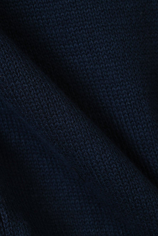 Girls Acrylic Sweater Bow Studs-NAVY