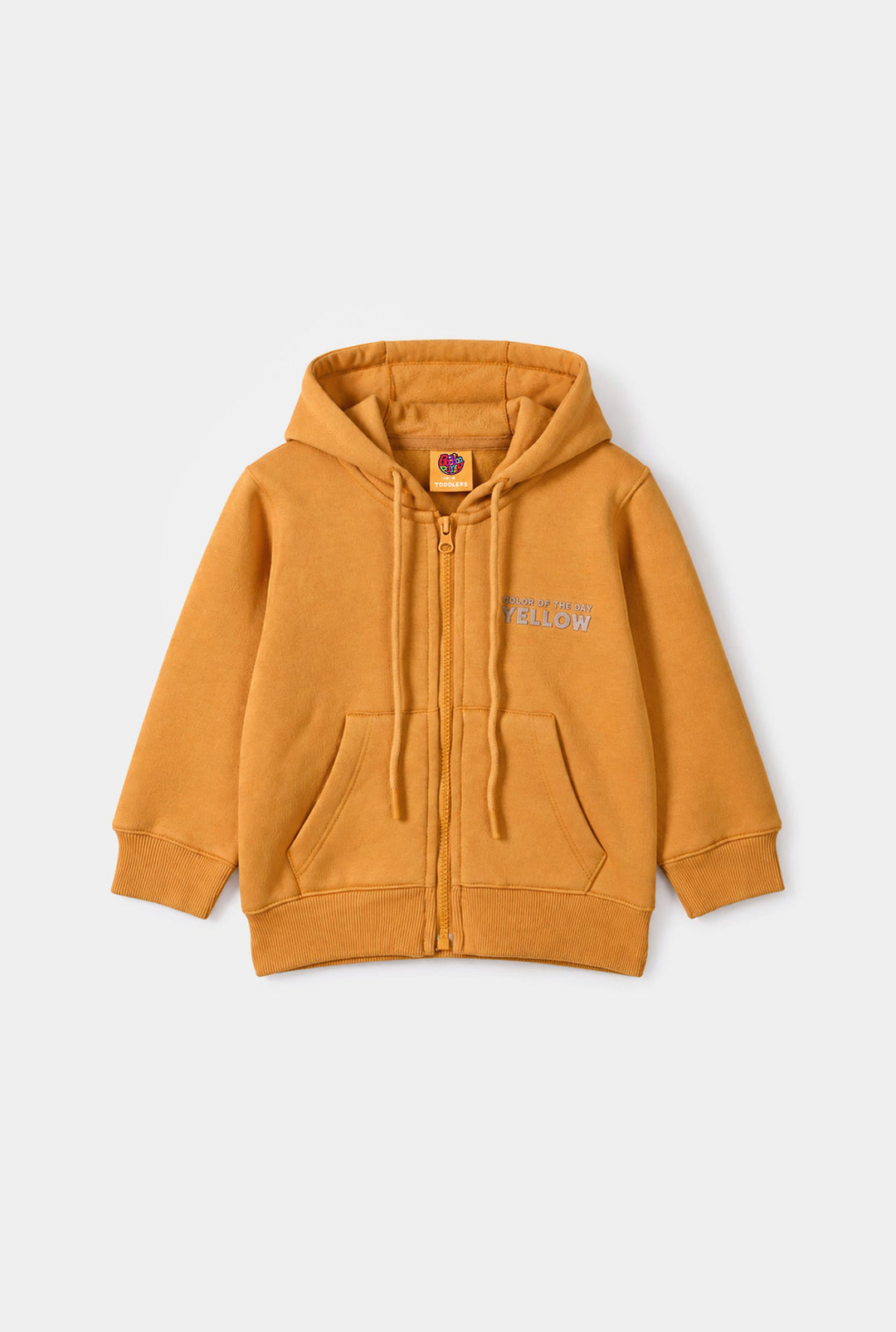 Girls Fleece Knitted Jacket Yellow