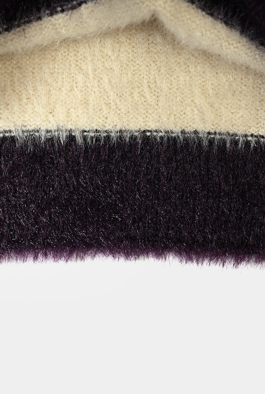 Girls Acrylic Sweater-Bubble-Purple.White