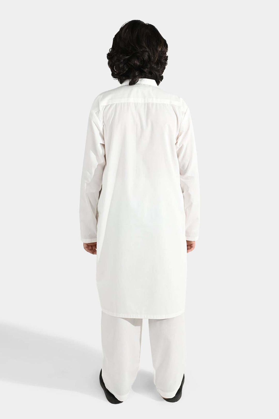 Boys Poly Viscose 2Piece Suit-Bright White
