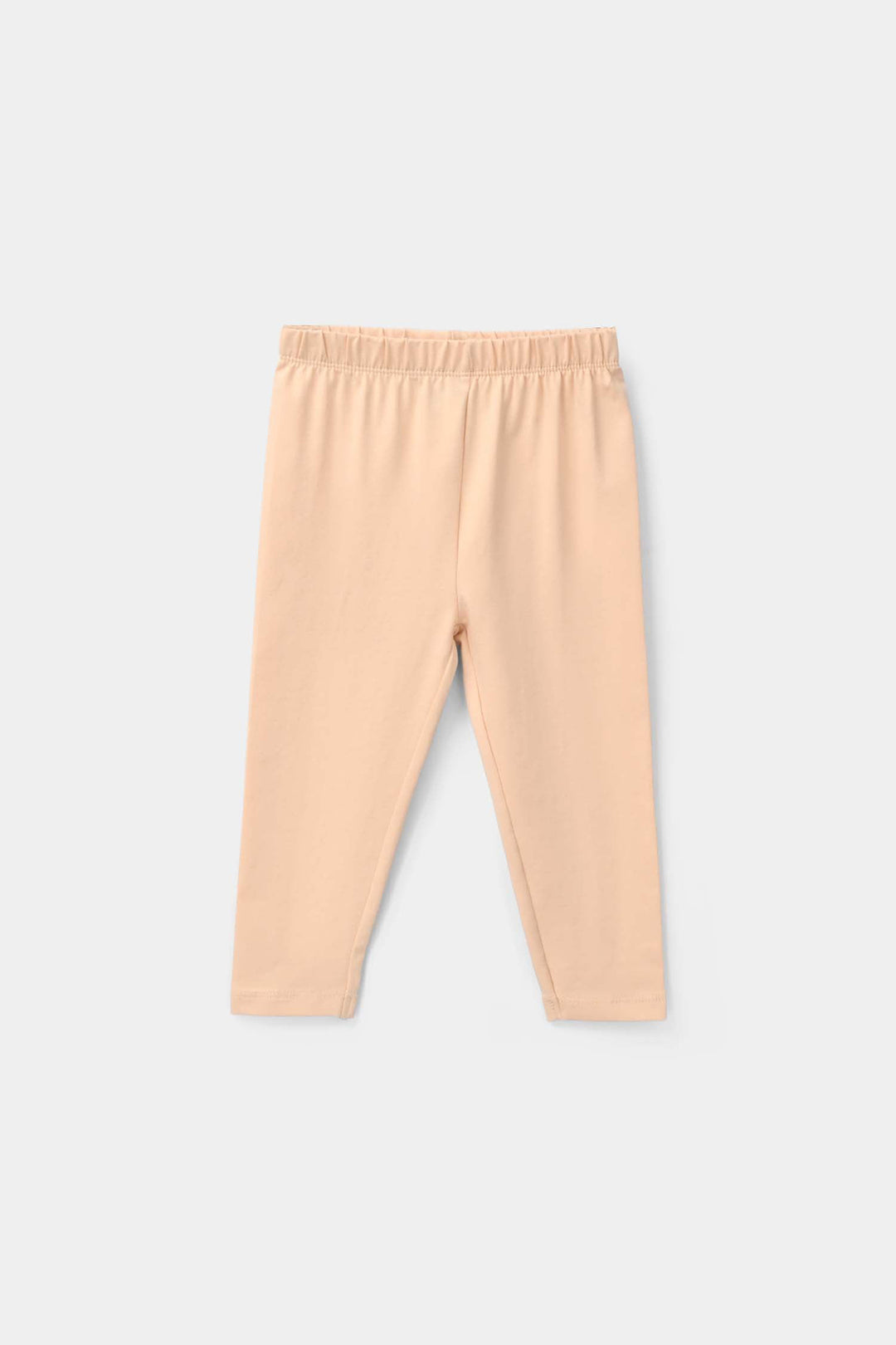 Infant Girls Lycra Jersey Tights - Camel