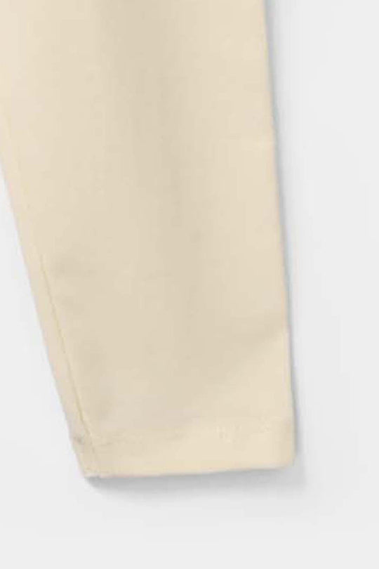 Infant Girls Lycra Jersey Tights - Cream