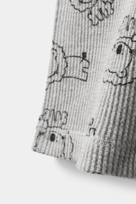 Infant Boys Thermal Shorts (Lion) - Grey
