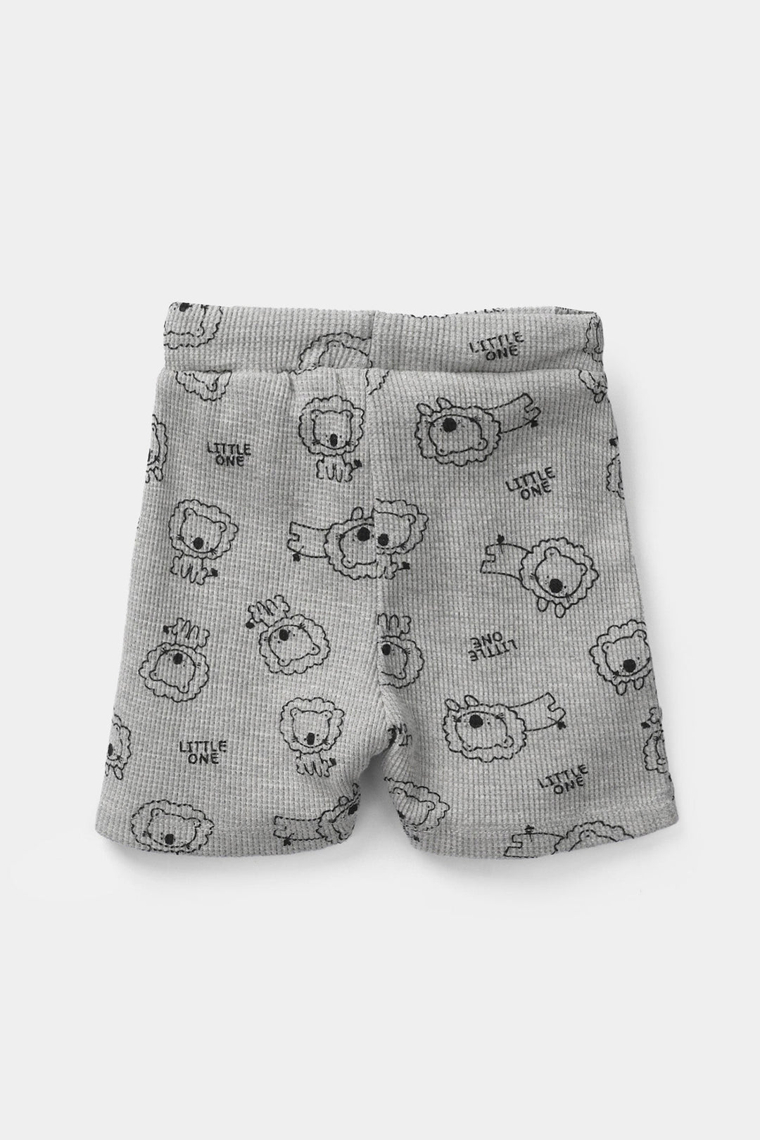 Infant Boys Thermal Shorts (Lion) - Grey