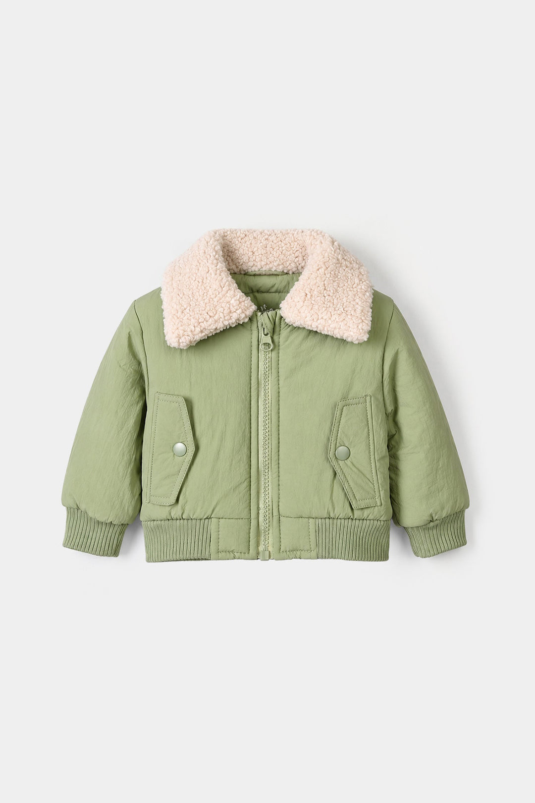 Infant Boys Puffer Jacket Green Forest-Green