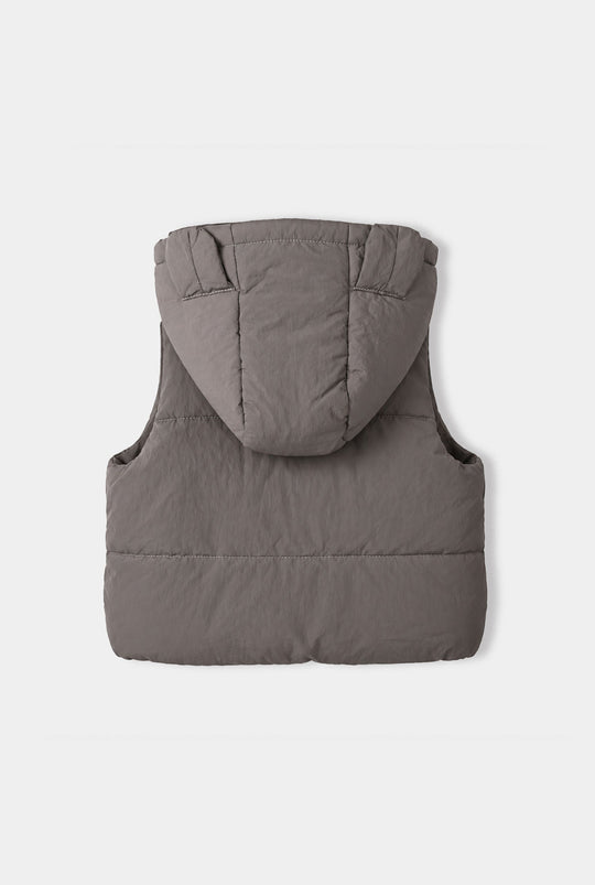 Infant Boys Polyester Puffer Jacket Fun Day-GREY