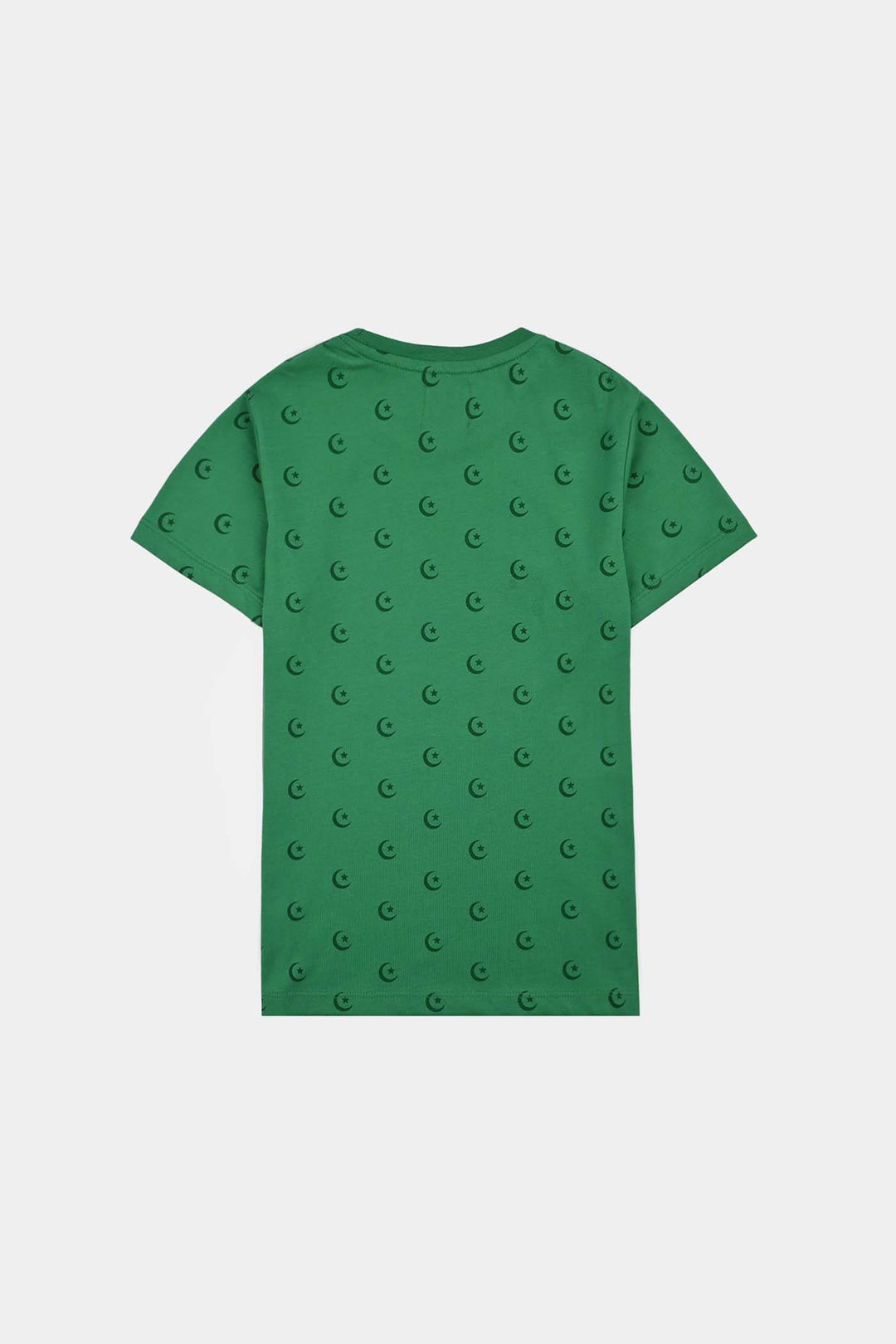 Girls Cotton Jersey T-Shirt H/S Main Hun Pakistan-Green