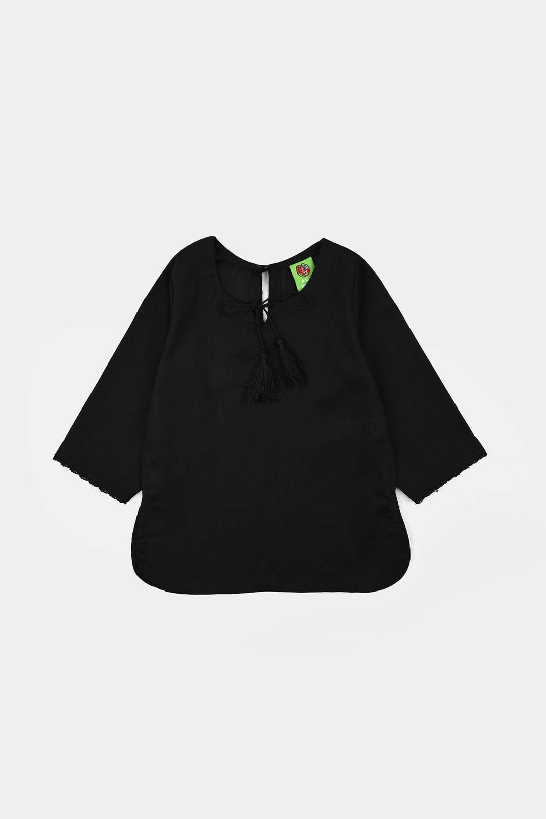 Infant Girls Cotton 2Pcs Basic-Black