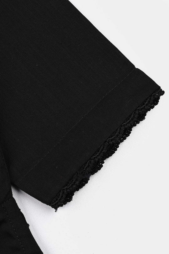 Infant Girls Cotton 2Pcs Basic-Black