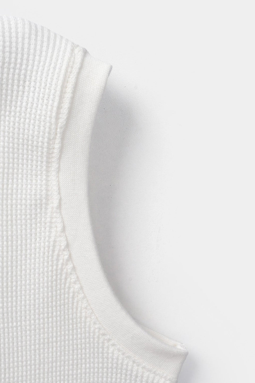 Boys Thermal Sando Waves - Off White
