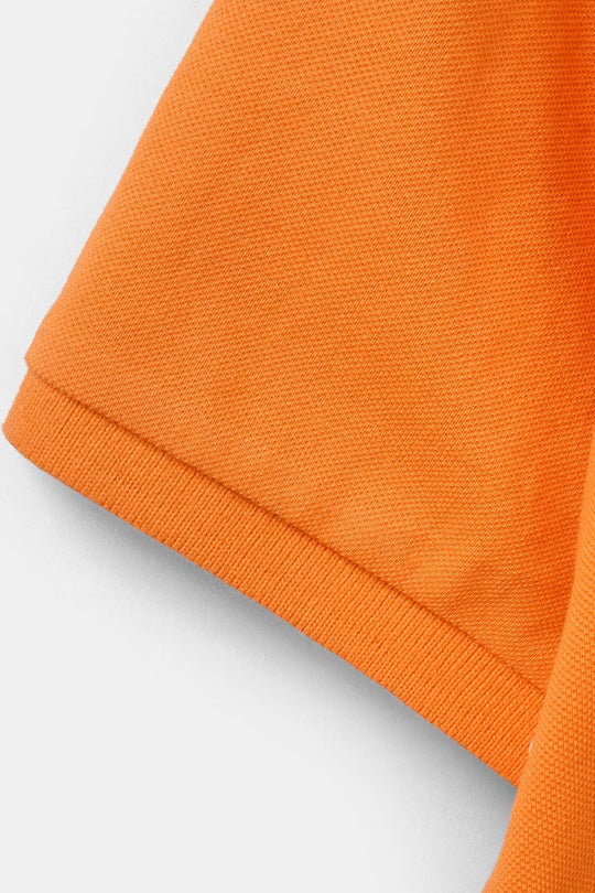 Boys Cotton PK Polo Basic - Orange