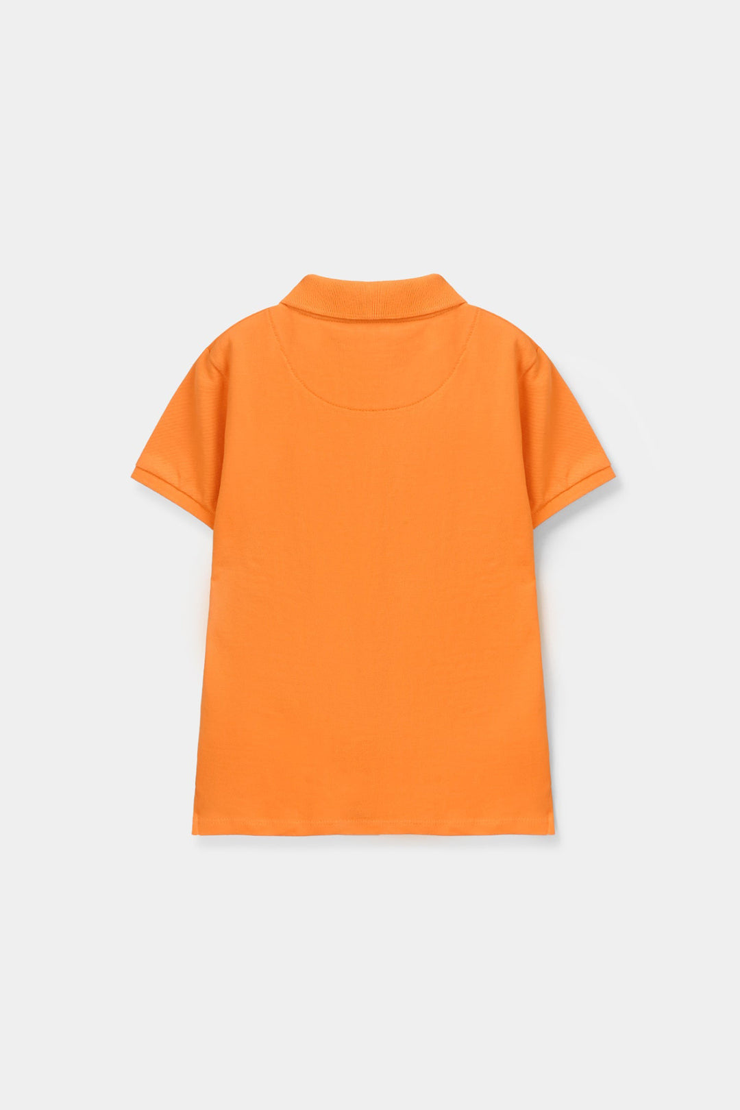 Boys Cotton PK Polo Basic - Orange
