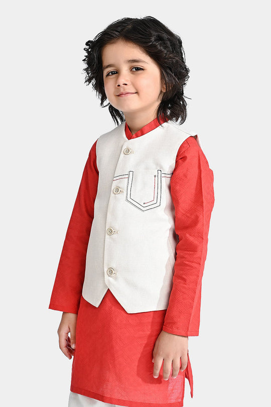 Boys Oxford Waistcoat (Jute Textured)