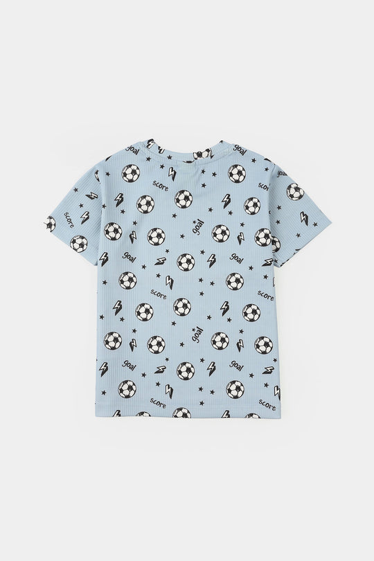 Infant Boys Jersey/Terry Night Suit - Blue