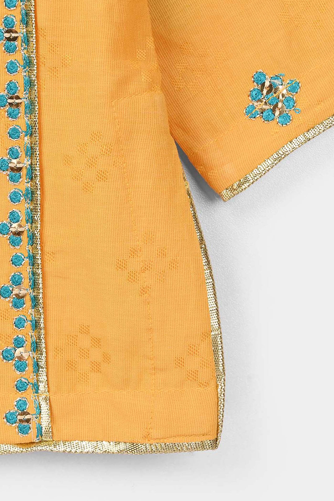 Infant Girls Jacquard 3Pcs (Ishq) – Yellow