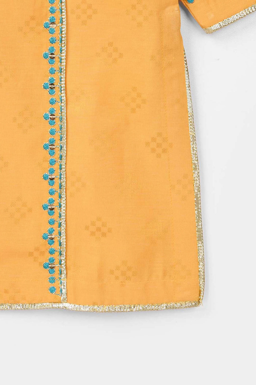 Girls Jacquard 3Pcs (Ishq) - Yellow