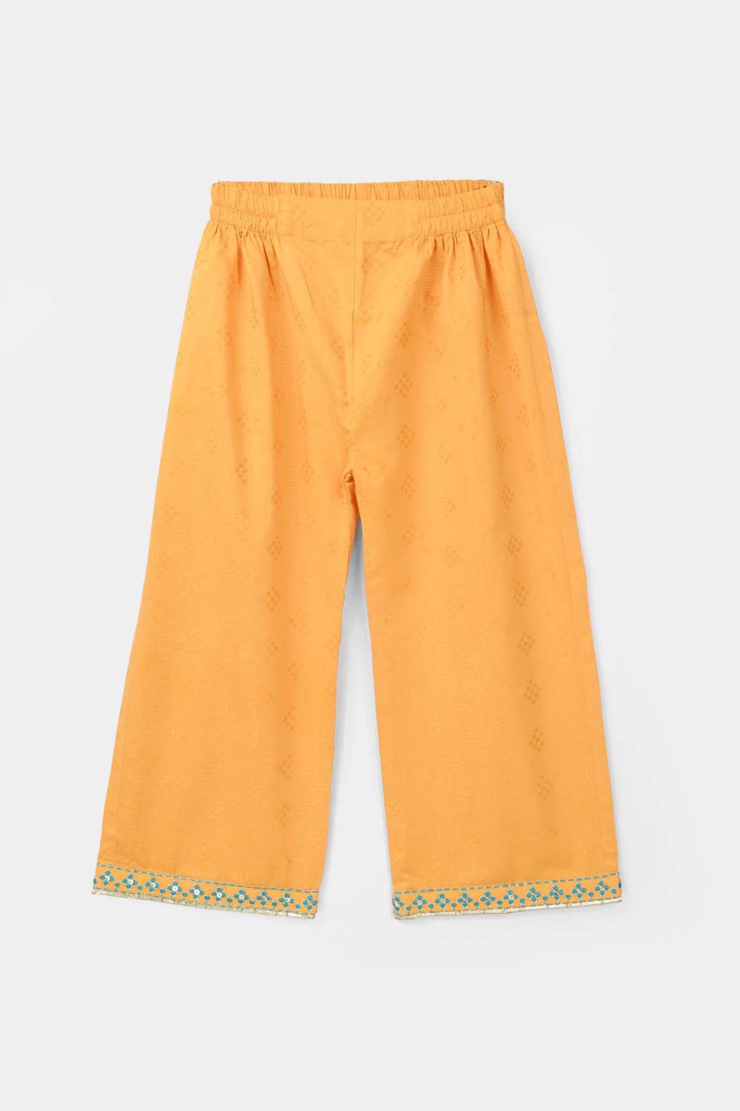 Girls Jacquard 3Pcs (Ishq) - Yellow