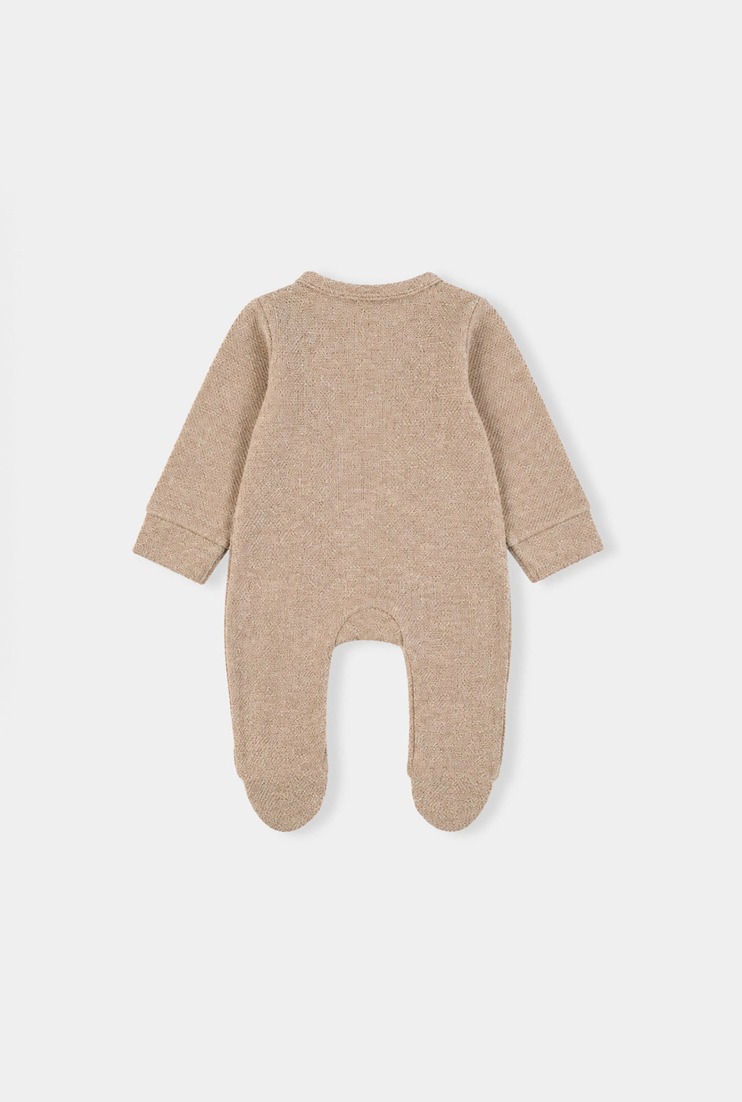 Infant Girls Sherpa Romper Cozy Peanut 2-BROWN