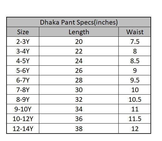 Girls Cotton Dhaka Pants with Gota Patti – White