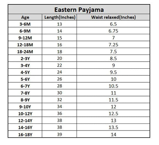 Boys Cotton Eastern Pyjama -Off White