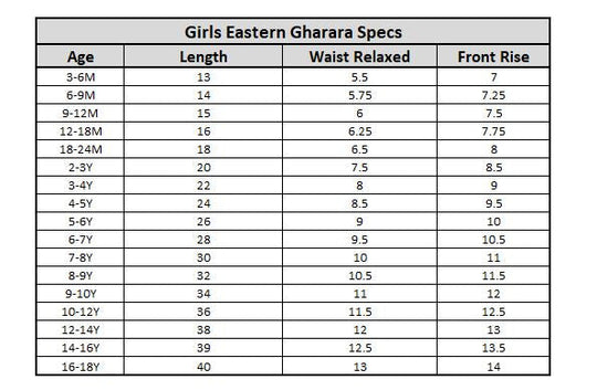 Girls Cotton Printed Gharara (Swan) – Black