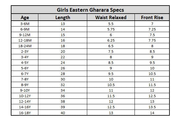 Girls Gharara Chata Patti - White