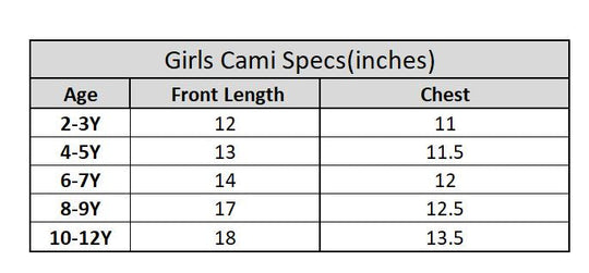 Pack Of 3 PCs Girls Cotton Cami - Mix