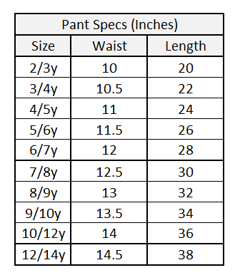 Girls Cotton Twill Pant Jet-BLACK
