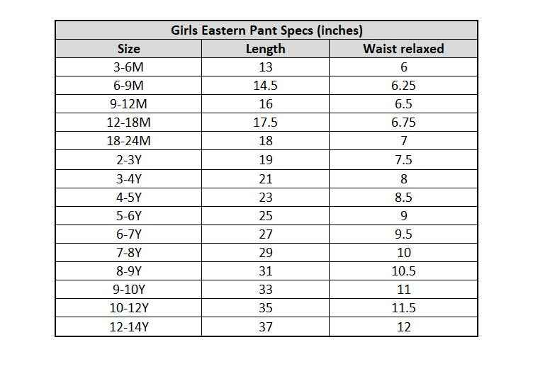 Girls Cotton Casual Basic Pants - White