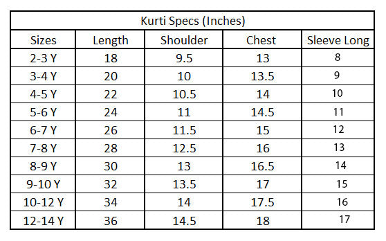 Girls Poplin Embroidered Kurti Flower - Red