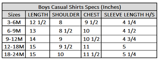 Infants Boys Oxford H/S Shirt