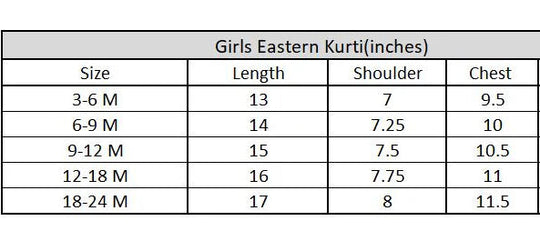 Infant Girls Jacquard Embroidered Kurti (Nagma) - Olive