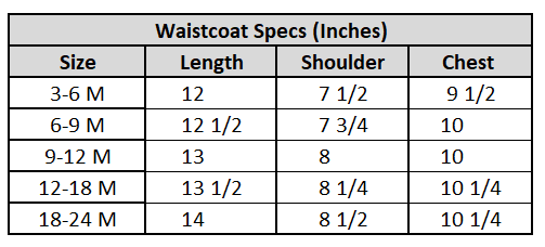 Infant Boys Poly Viscose Waist Coat (Golden Lurex)-RED