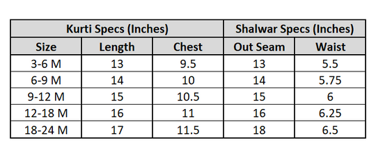 Infant Girls Raw Silk 2-Piece Set (Mah-E-Rang) - Shocking Pink