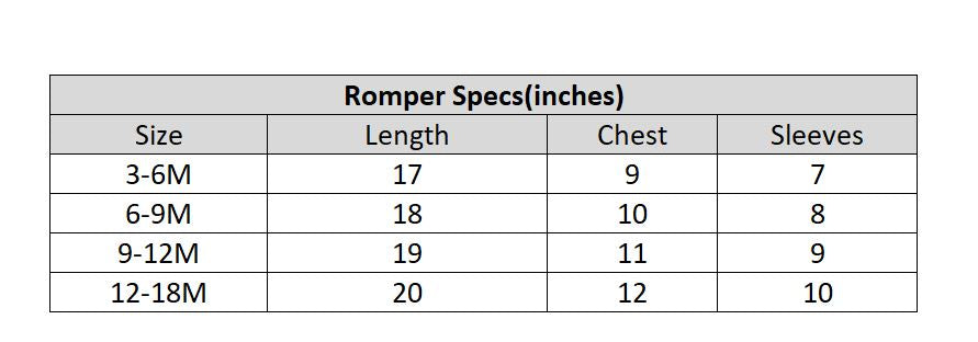 Infant Unisex Terry Romper-GREY