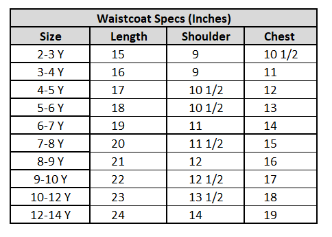 Boys Poly Viscose Waistcoat (Cloudy) - Blue