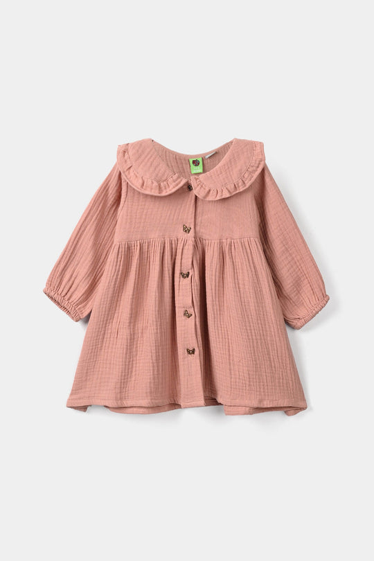 Infant Girls Gauze Casual Frock Sparkle