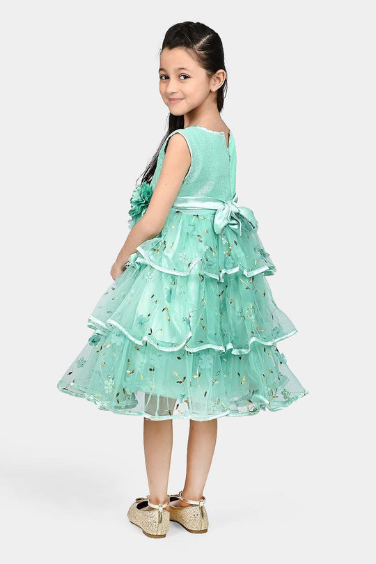 Girls Sequence Fancy Frock Layer
