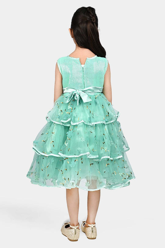 Girls Sequence Fancy Frock Layer