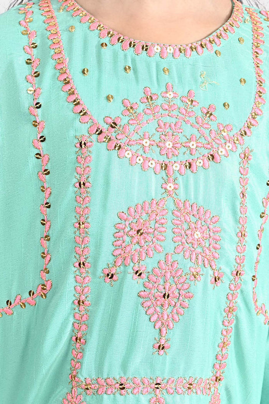 Girls Raw Silk 3Pcs Glorious