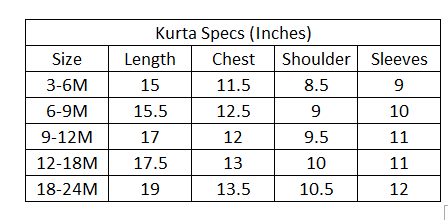 Infant Boys Cotton Shalwar Suit (Pointed Placket)-L/BROWN