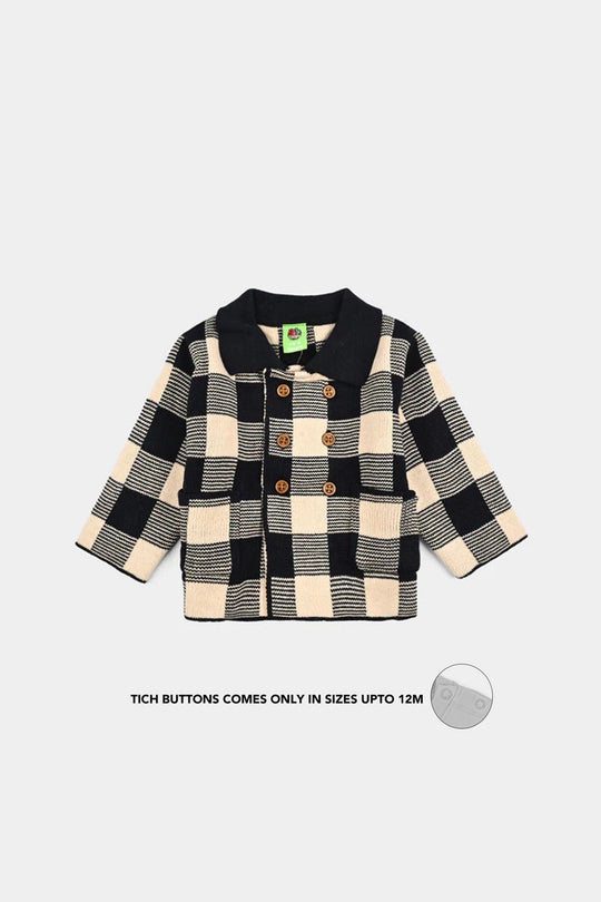 Infant Boys Acrylic Co-Ord Set Buffalo -Black/White