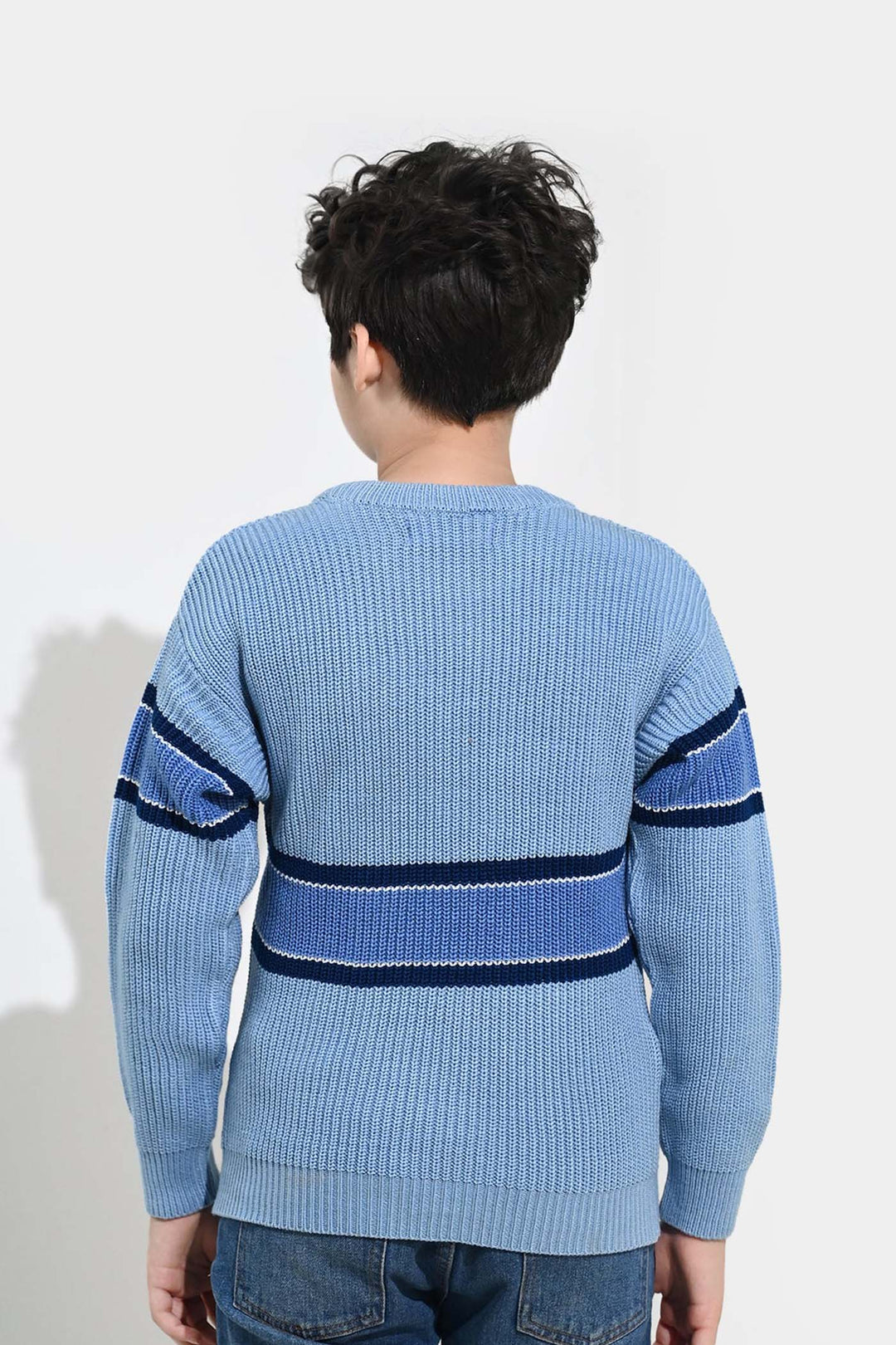 Boys Feather-Acrylic Sweater-Olympic-LT.Blue