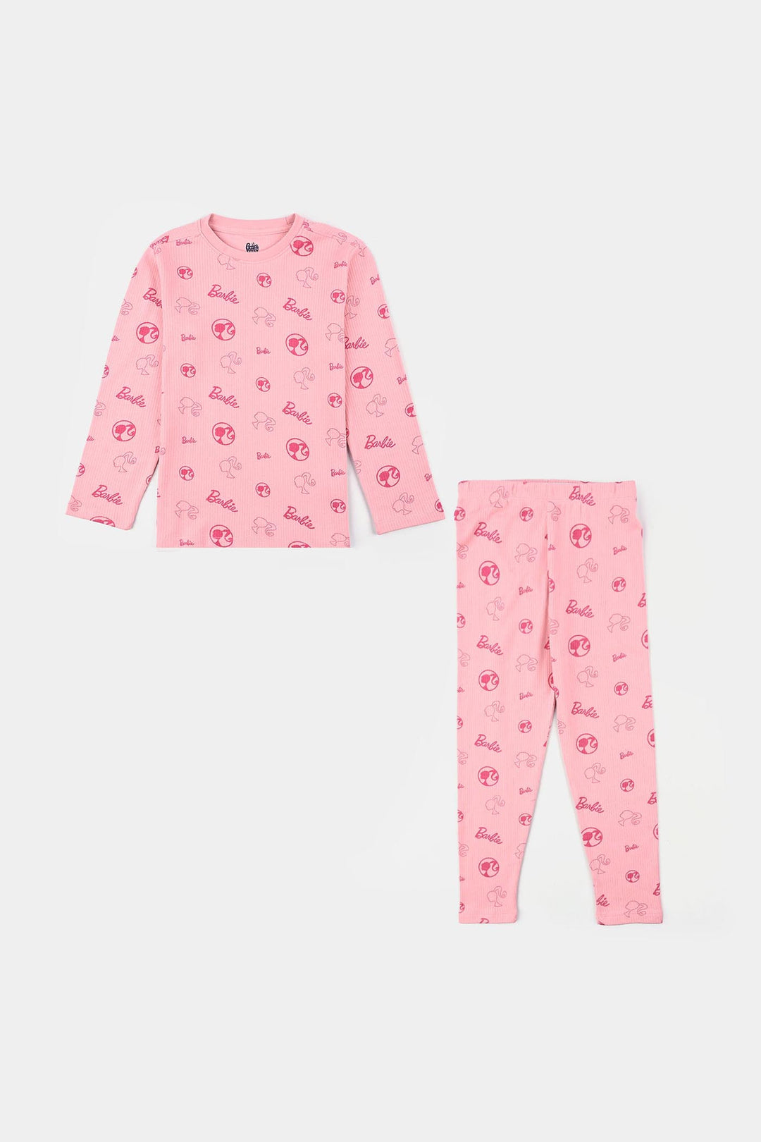 Girls drop needle 2 Piece Suit - C.Pink