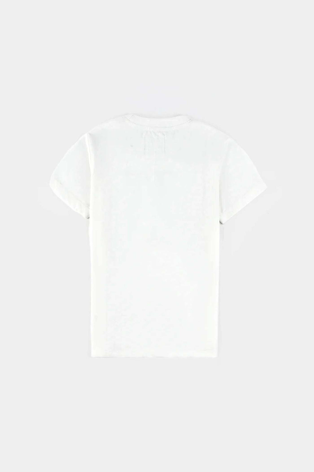 Unisex Poly Cotton Jersey T-Shirt H/S SEQUINS FLAG-Snow White