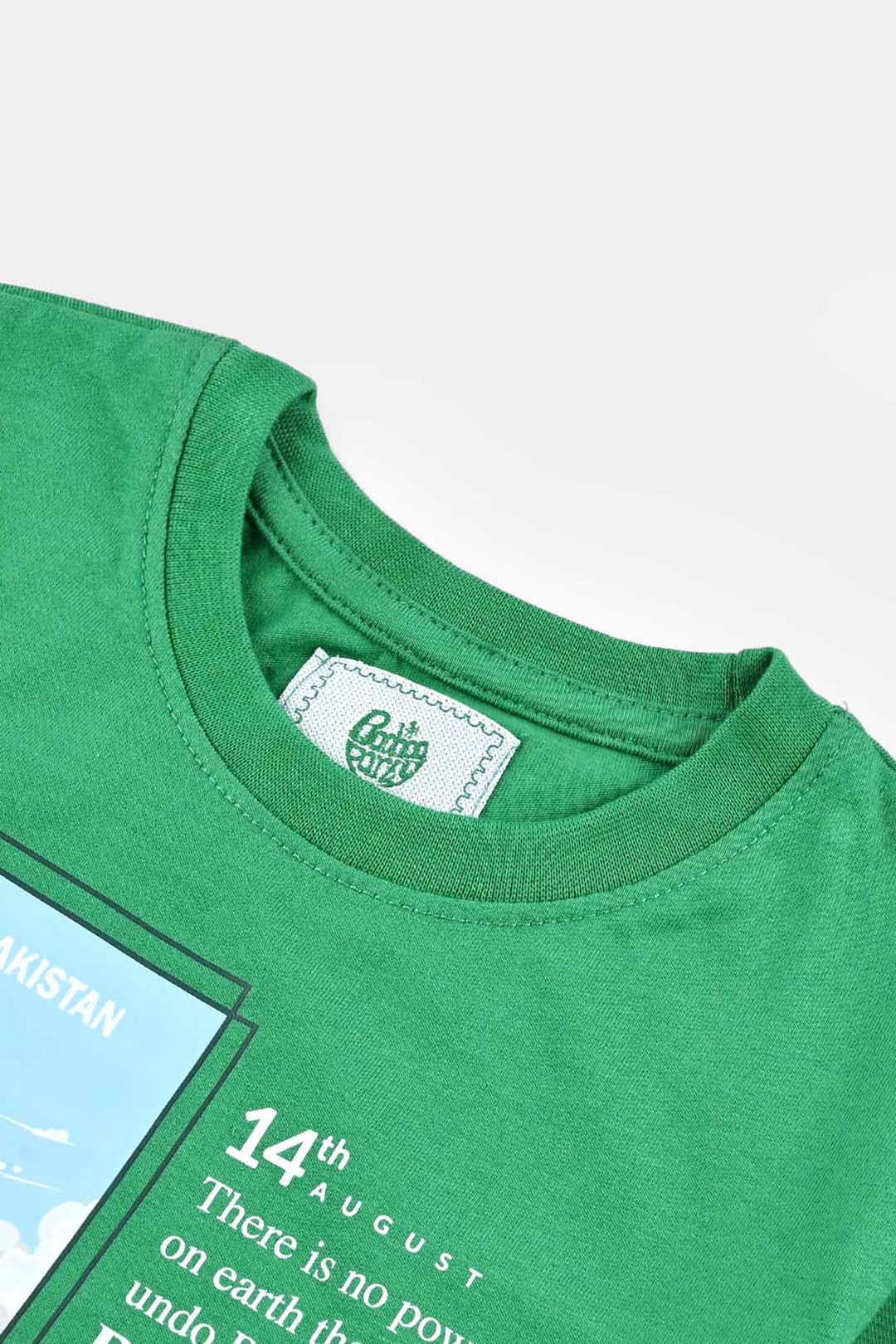 Boys Poly Cotton Jersey T-Shirt H/S GREEN REVOLUTION-Joly Green
